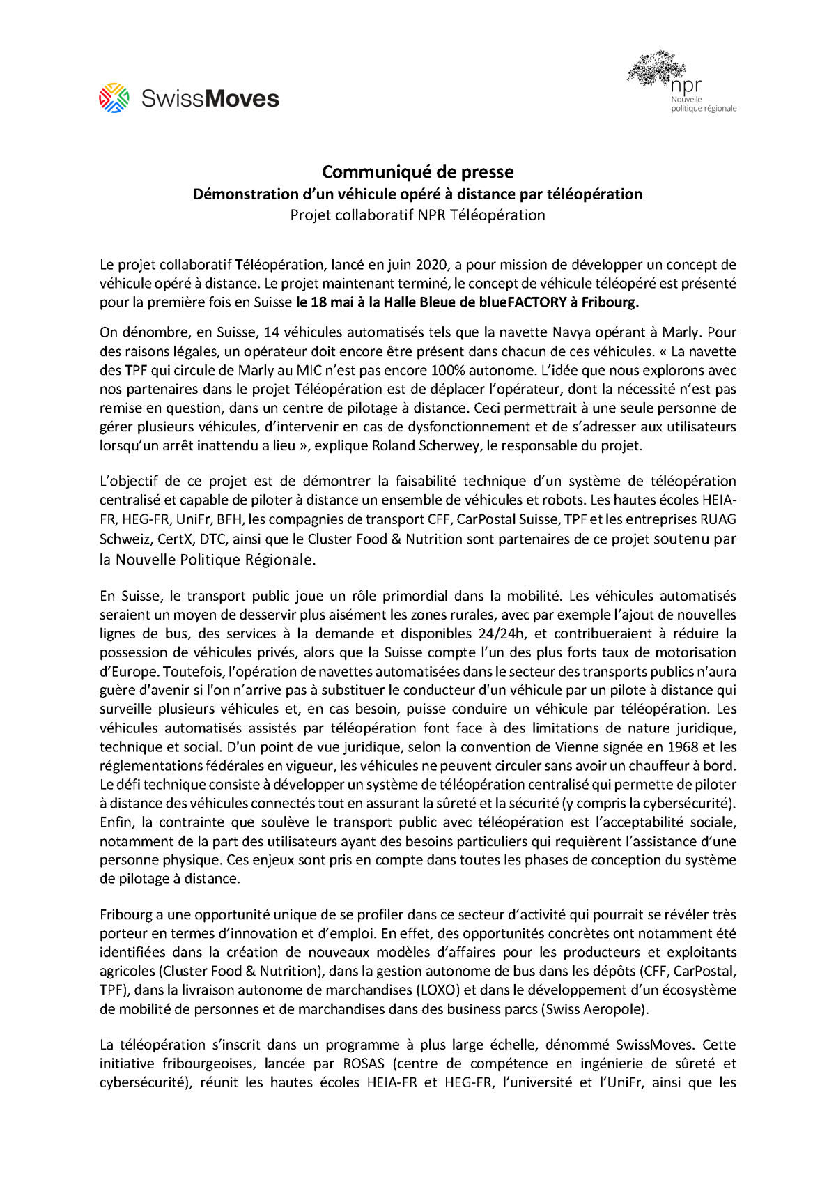 Communiqué Presse Teleop Page 1